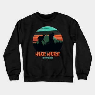 Hike More Worry Less Men Hiking Crewneck Sweatshirt